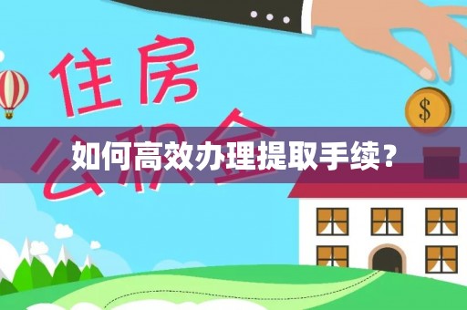 新园如何高效办理提取手续？