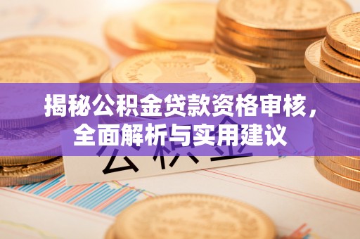 新园揭秘公积金贷款资格审核，全面解析与实用建议