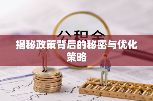 新园揭秘政策背后的秘密与优化策略