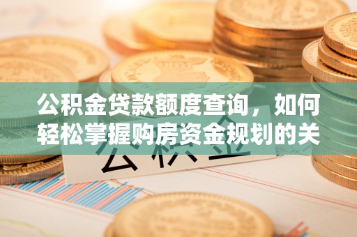 新园公积金贷款额度查询，如何轻松掌握购房资金规划的关键