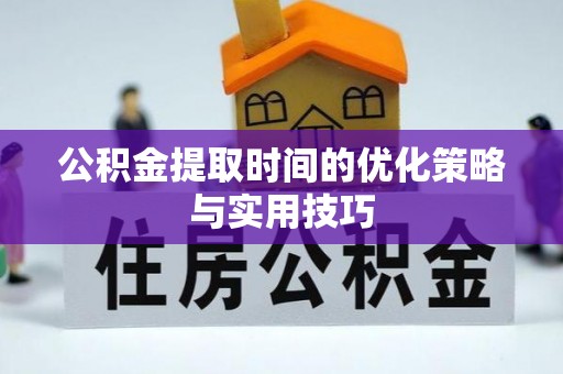 新园公积金提取时间的优化策略与实用技巧