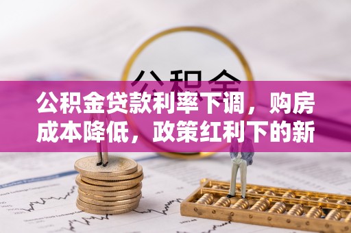 新园公积金贷款利率下调，购房成本降低，政策红利下的新机遇