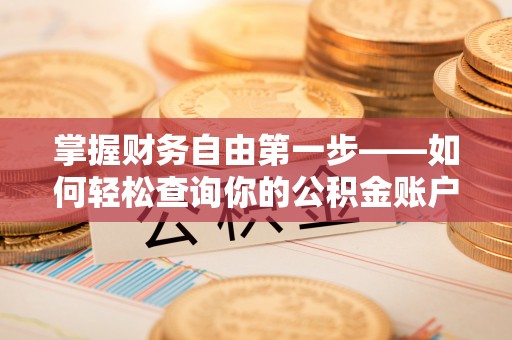 新园掌握财务自由第一步——如何轻松查询你的公积金账户余额