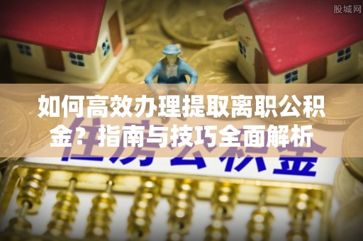 新园如何高效办理提取离职公积金？指南与技巧全面解析