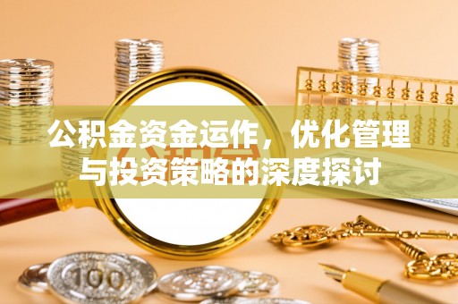 新园公积金资金运作，优化管理与投资策略的深度探讨