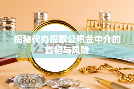 新园揭秘代办提取公积金中介的真相与风险