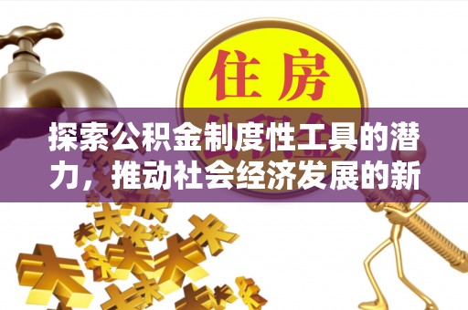新园探索公积金制度性工具的潜力，推动社会经济发展的新引擎