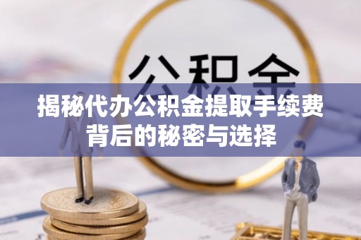 新园揭秘代办公积金提取手续费背后的秘密与选择