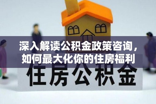 新园深入解读公积金政策咨询，如何最大化你的住房福利