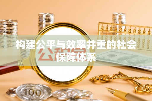 新园构建公平与效率并重的社会保障体系