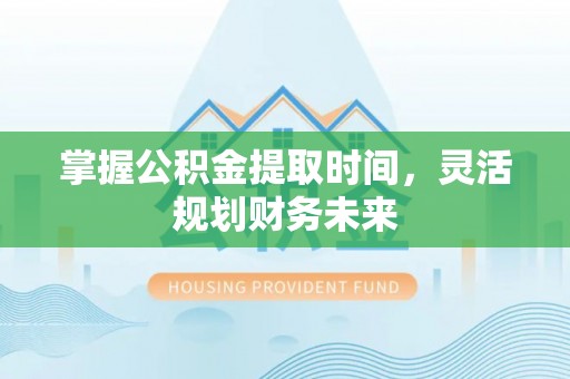 新园掌握公积金提取时间，灵活规划财务未来