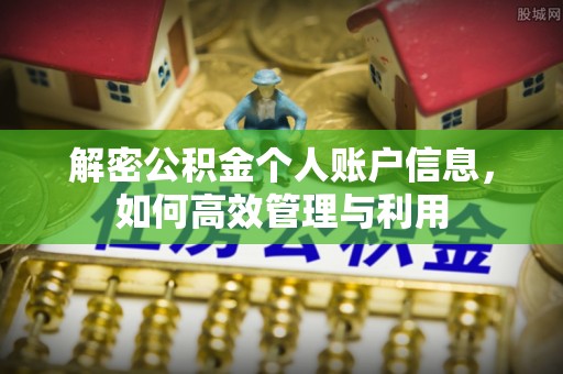 新园解密公积金个人账户信息，如何高效管理与利用