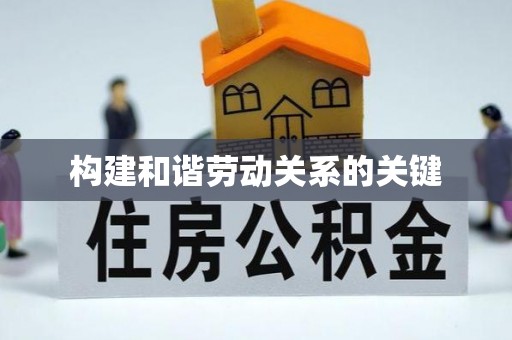 新园构建和谐劳动关系的关键