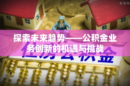 新园探索未来趋势——公积金业务创新的机遇与挑战