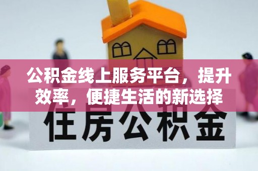 新园公积金线上服务平台，提升效率，便捷生活的新选择