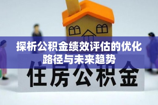 新园探析公积金绩效评估的优化路径与未来趋势