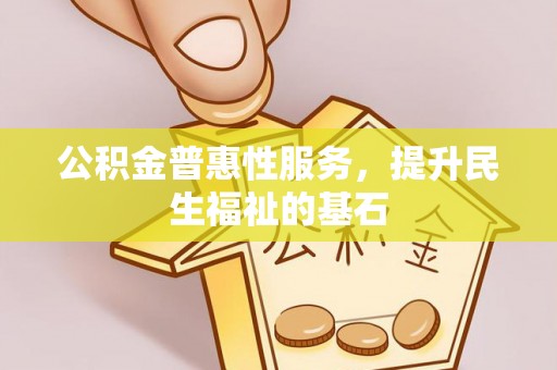 新园公积金普惠性服务，提升民生福祉的基石