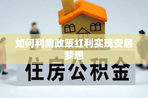 新园如何利用政策红利实现安居梦想