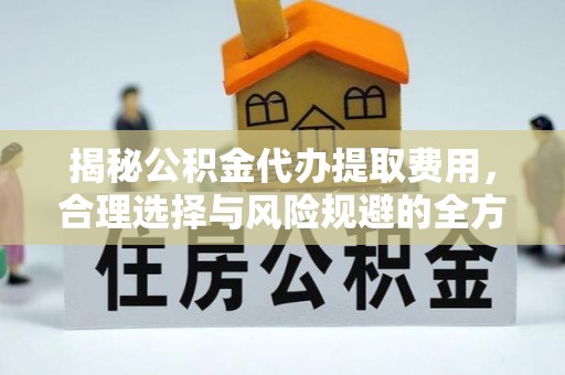 新园揭秘公积金代办提取费用，合理选择与风险规避的全方位解析