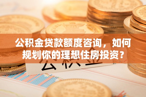 新园公积金贷款额度咨询，如何规划你的理想住房投资？