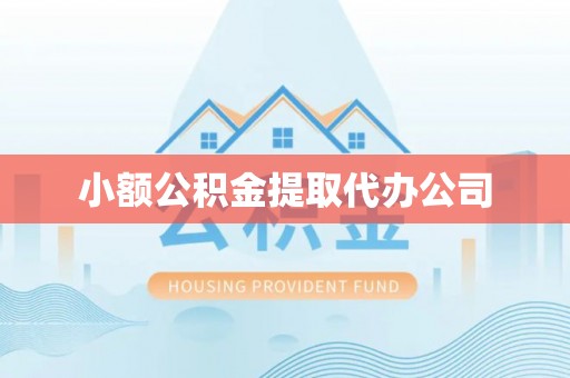 新园小额公积金提取代办公司