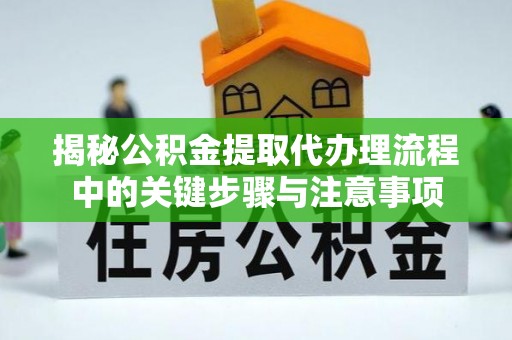 新园揭秘公积金提取代办理流程中的关键步骤与注意事项