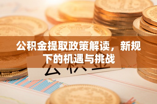 新园公积金提取政策解读，新规下的机遇与挑战