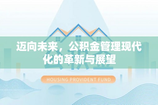 新园迈向未来，公积金管理现代化的革新与展望