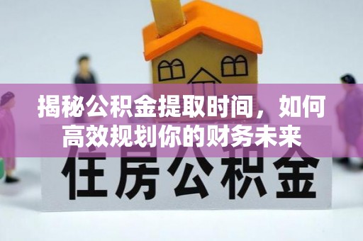 新园揭秘公积金提取时间，如何高效规划你的财务未来