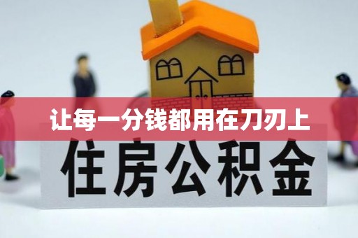 新园让每一分钱都用在刀刃上